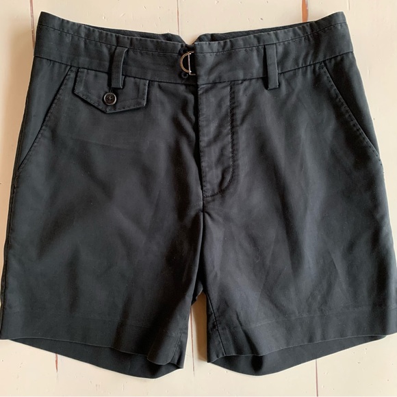 3.1 Phillip Lim Black Button Fly Walking Shorts With Pocket Detail - 28 - Picture 4 of 14